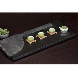 天然高檔烏金石龍舟茶盤(pán) 廠家直銷(xiāo)，送禮首選